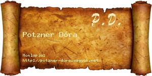 Potzner Dóra névjegykártya